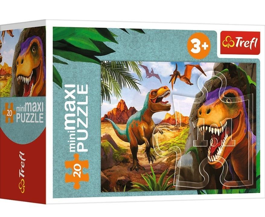 PUZZLE 20 ELEMENTI MINIMAXI ESPLORA IL MONDO DEI DINOSAURI TREFL 21138 TR TREFL